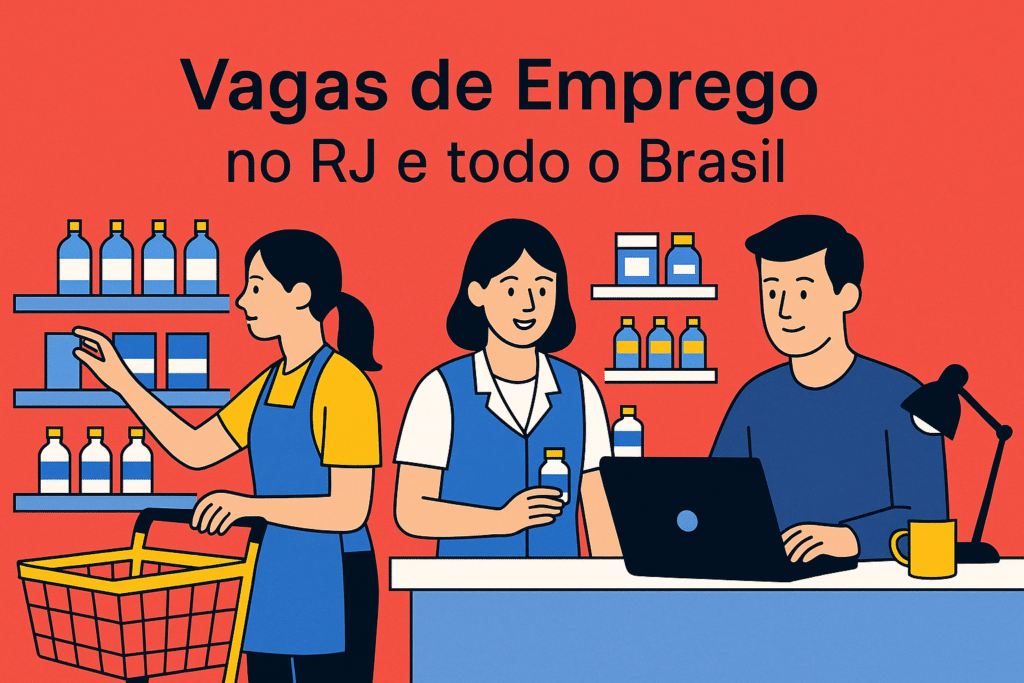 Vagas de Emprego no RJ e todo o Brasil