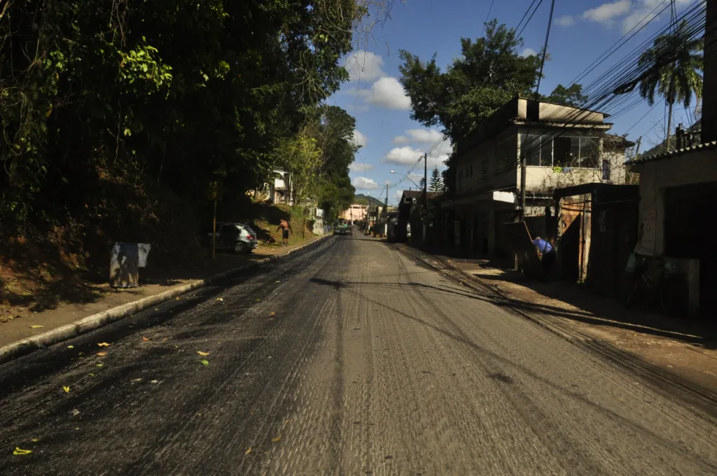 Programa + Asfalto Para Você em Santo Aleixo. Foto: Gilson Costa