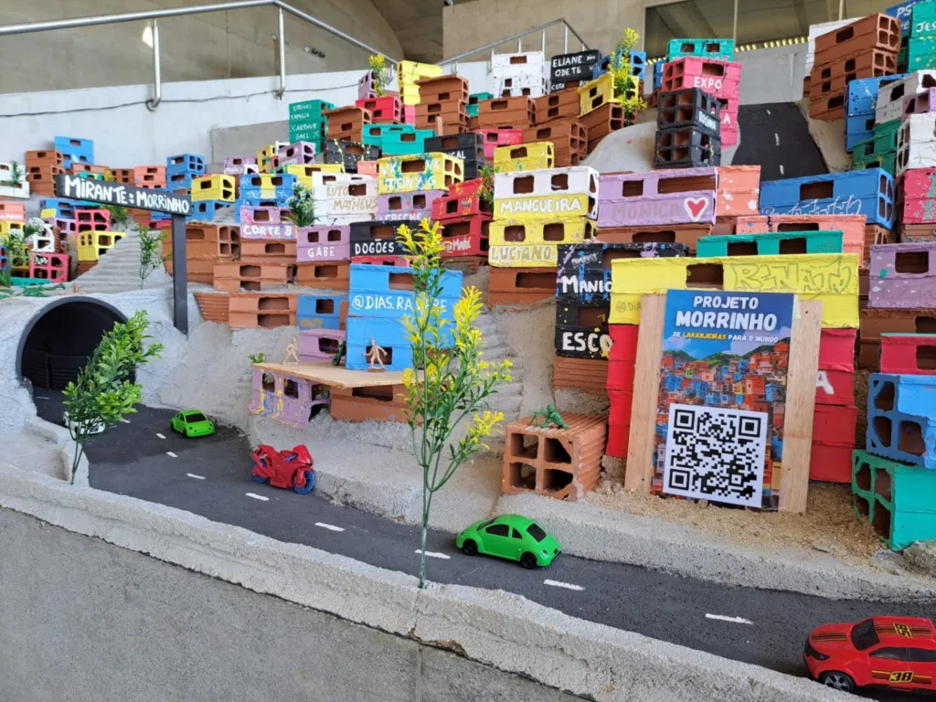 Cidade das Artes recebe maquete do projeto Morrinho que tem a favela como cenário. Foto: Prefeitura do Rio de Janeiro