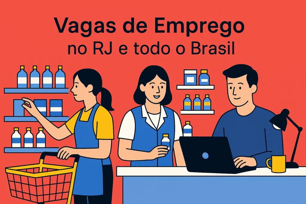 Vagas de Emprego no RJ e todo o Brasil: 1.400 Oportunidades