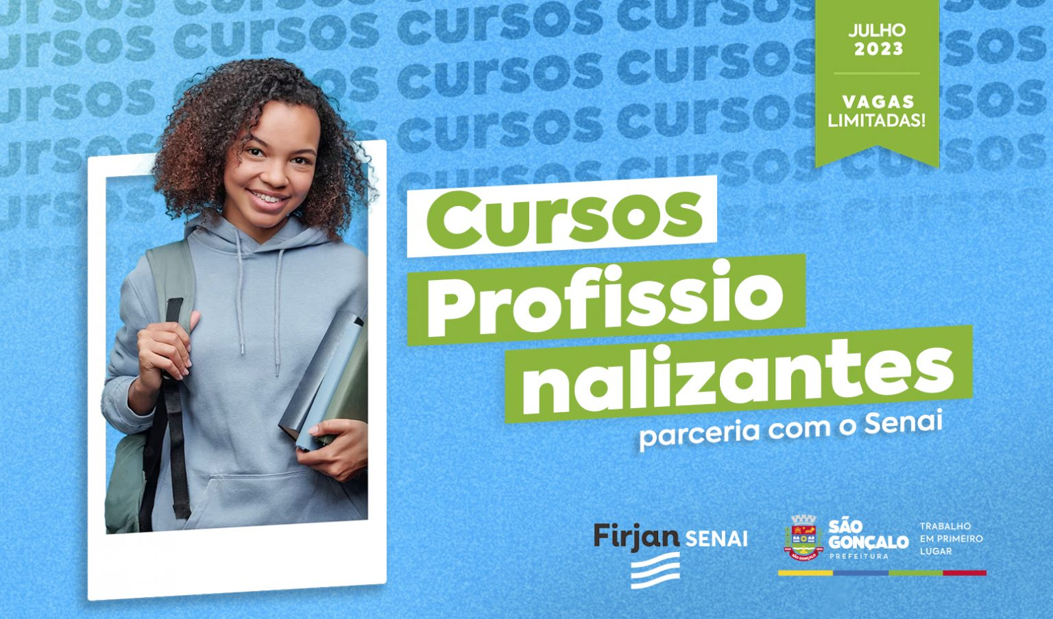 São Gonçalo inscreve para cursos profissionalizantes