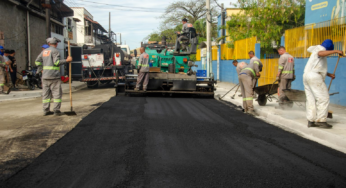 Nova Belém recebe asfalto pela primeira vez