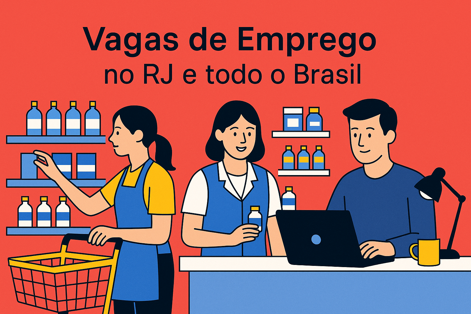 Vagas de Emprego no RJ e todo o Brasil: 1.400 Oportunidades